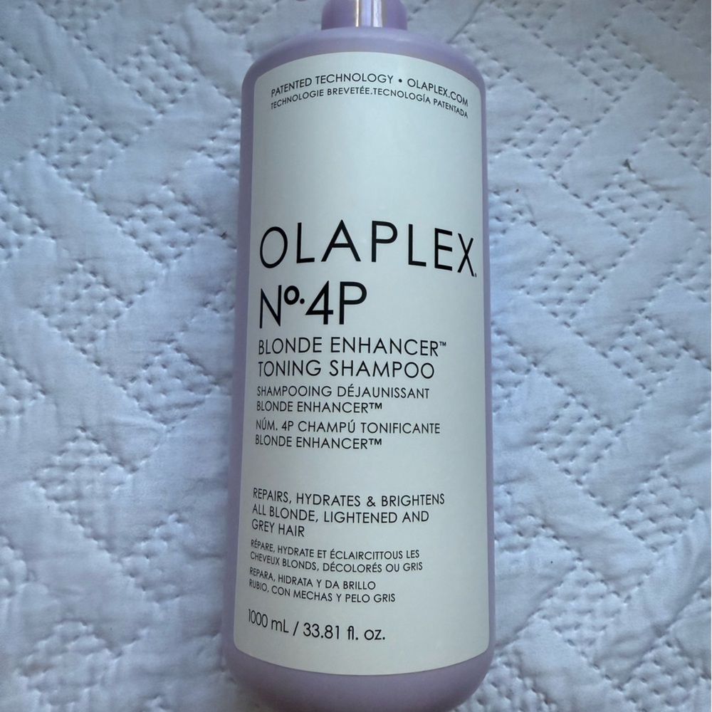 OLAPLEX No.4P Blonde Enhancer Toning Shampoo Liter 1000 ml / 33.81 oz NEW